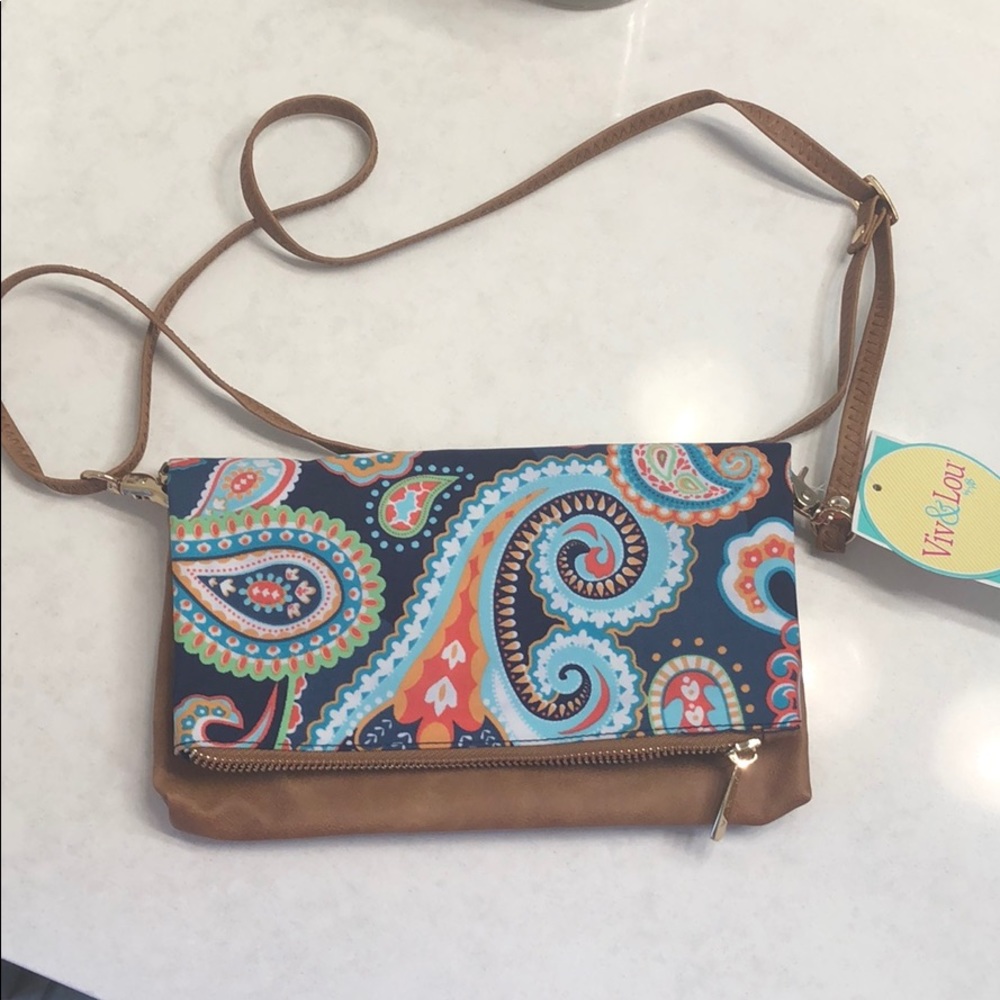 Viv and Lou clutch or crossover bag. Brand new